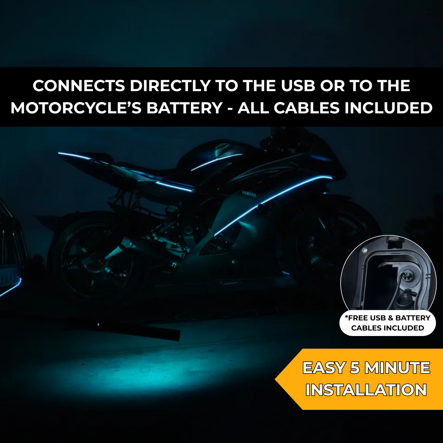Motorcycle LED Lights Kit