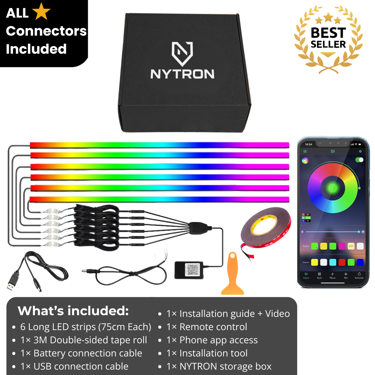 Motorcycle LED Lights Kit